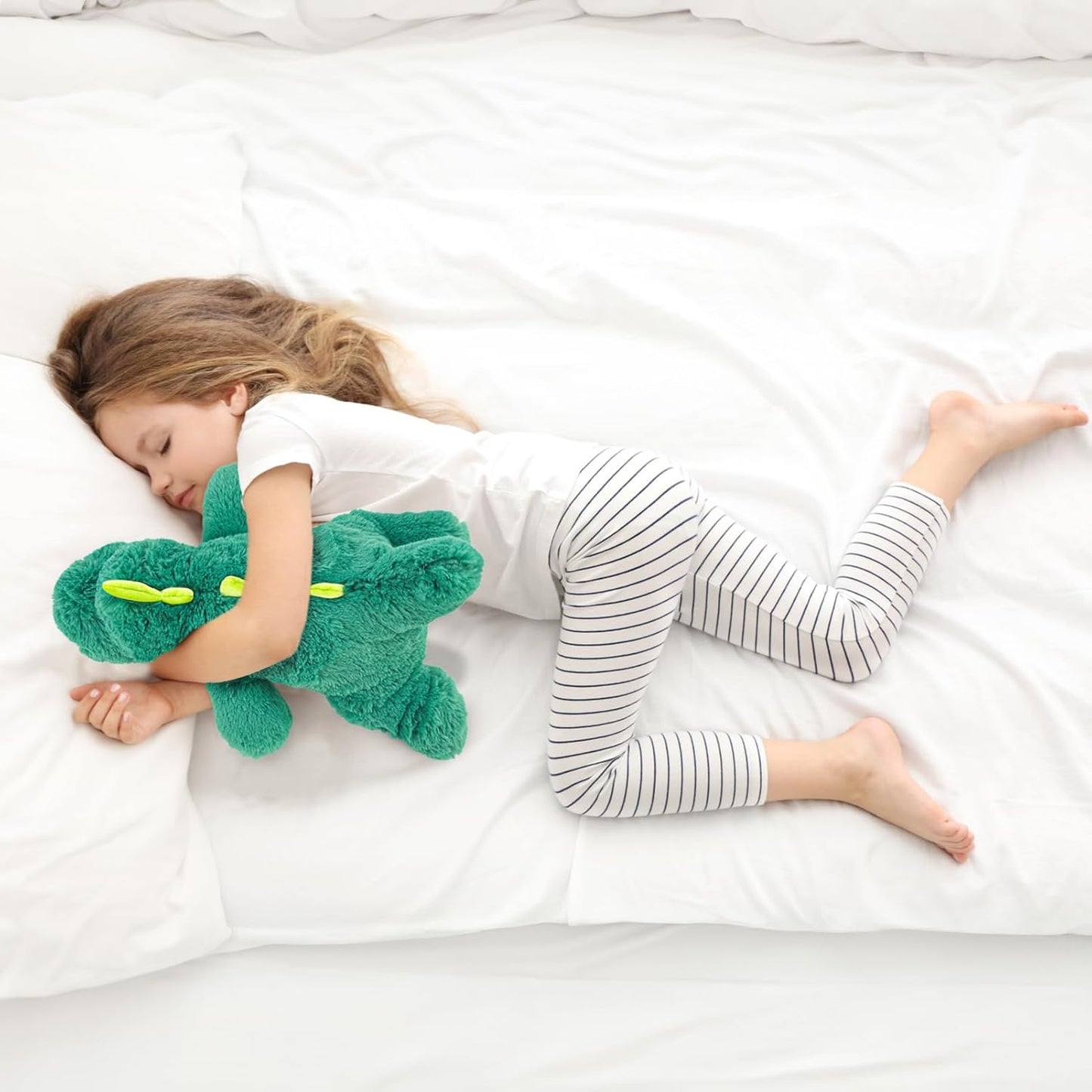 16吋 2磅綠色恐龍加壓玩偶 16" 2lbs Green Dinosaur Weighted Stuffed Animal