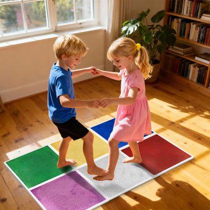 50CM金沙正方形流沙拼圖墊 6片裝 50CM Golden Quicksand Square PVC Puzzle Mat 6-pack