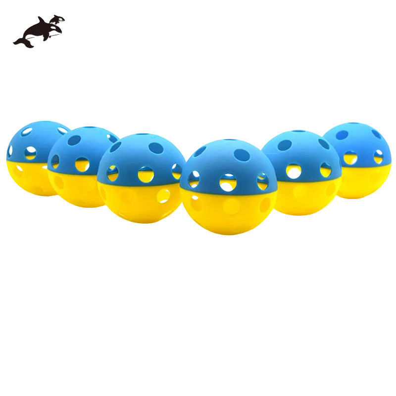 Grampus 雙色孔球 感統手抓觸覺球（6 隻裝）Two-Tone Perforated Grip Balls Set of 6