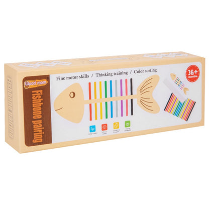 Montessori 魚骨木質配對玩具套裝 Fishbone Wooden Play Kit