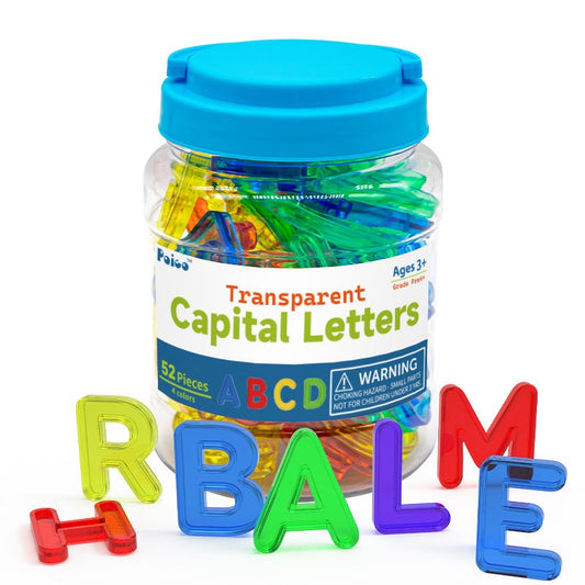 罐裝透明大小寫字母早教教具組 Alphabet Learning Jar