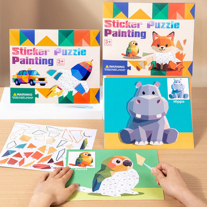 3D貼紙拼圖畫 3D Sticker Collage Puzzle