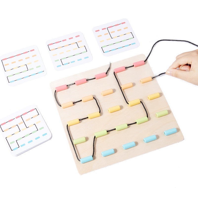 幼兒穿線拼圖板 Lacing Puzzle Board for Toddlers