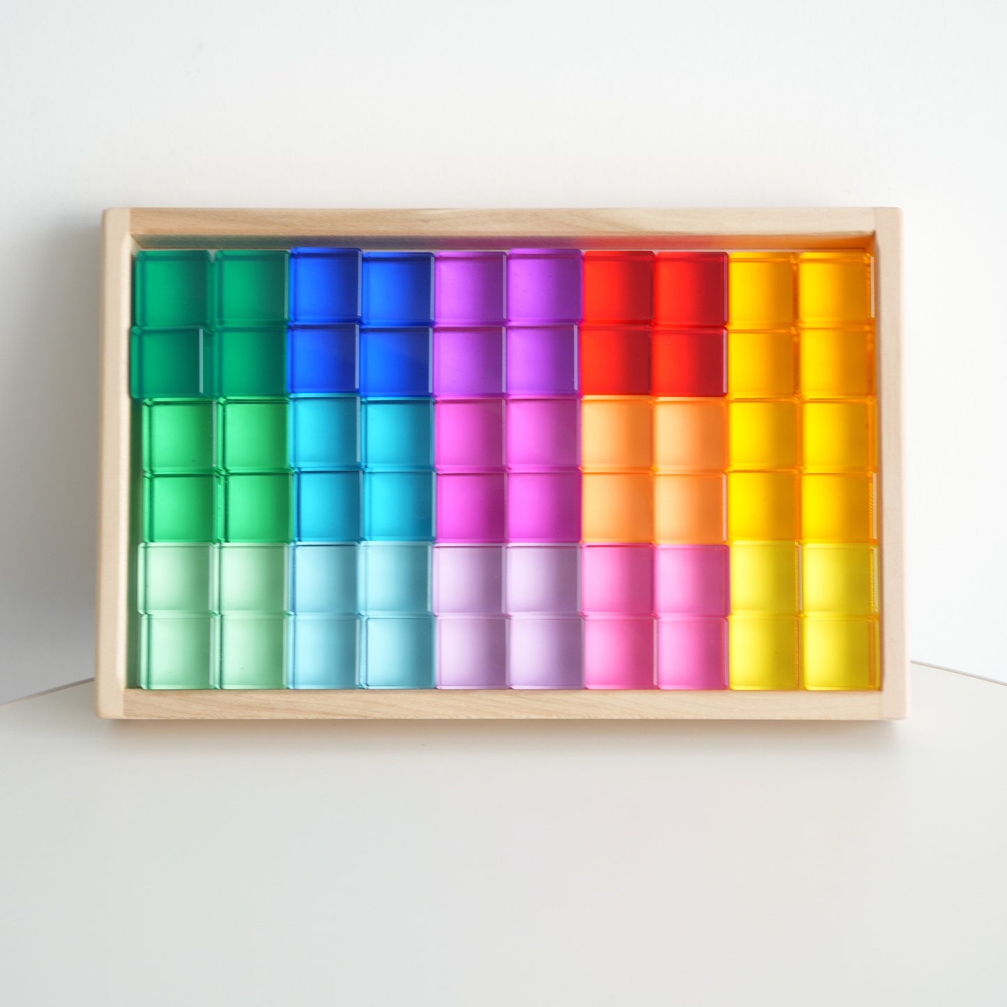 彩虹亞克力寶石積木 Rainbow Acrylic Gem Cubes Blocks