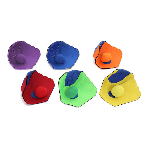 Grampus 6色投球手套 18×18cm Velcro Catch Mitts & Balls (6 Pairs)
