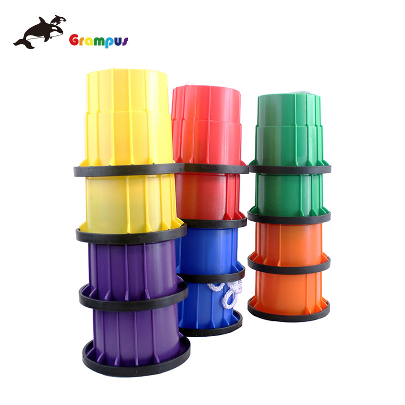 Grampus 彩色高蹺 感統平衡踩踏桶 Kids Stilts Balance Buckets (6 Pairs)
