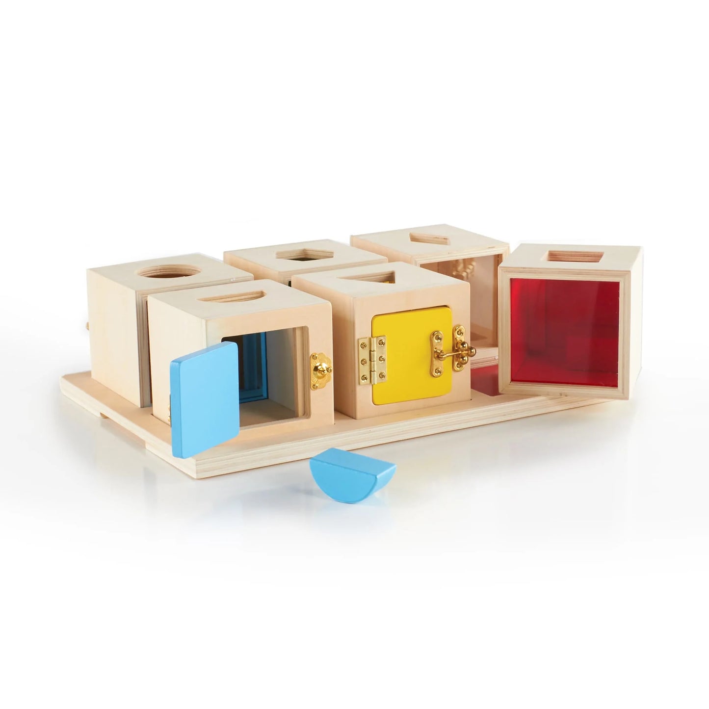 Guidecraft 躲貓貓鎖盒組 Peekaboo Lock Boxes
