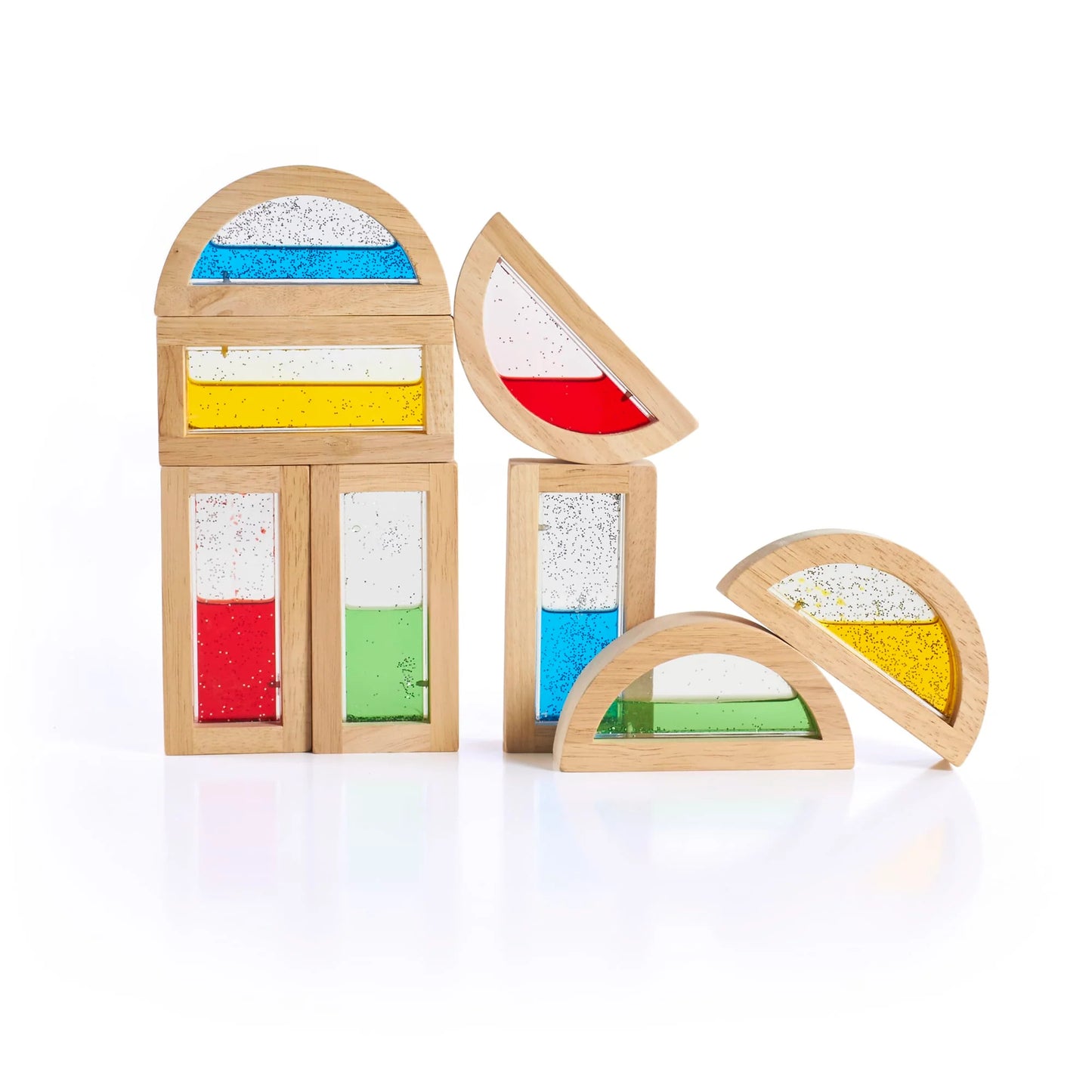 Guidecraft 彩虹流水積木 Rainbow Blocks - Shimmering Water