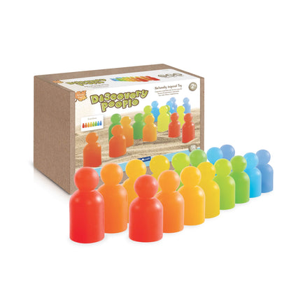 Guidecraft 探索人偶彩虹色系 Discovery People Rainbow Color