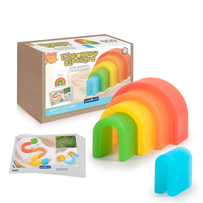 Guidecraft 探索彩虹高拱門 Discovery Stackers - Tall Arch Rainbow Color