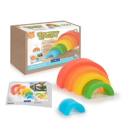 Guidecraft 探索彩虹拱門 Discovery Stackers - Arch Rainbow Color