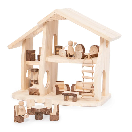 Guidecraft 森林主題娃娃屋組 Woodlands Dollhouse Set
