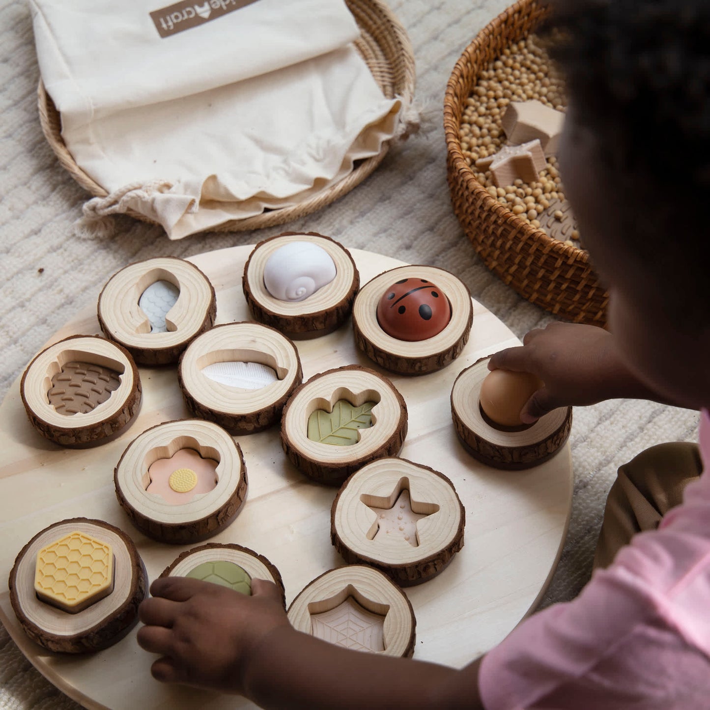 Guidecraft 自然觸感記憶配對組 Nature Feel and Find