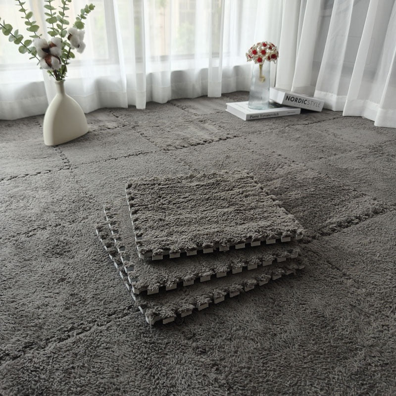 柔軟絨毛拼接泡沫地墊 4塊 Plush Foam Interlocking Floor Tiles 4 pieces