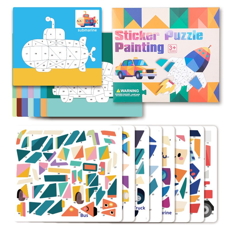 3D貼紙拼圖畫 3D Sticker Collage Puzzle