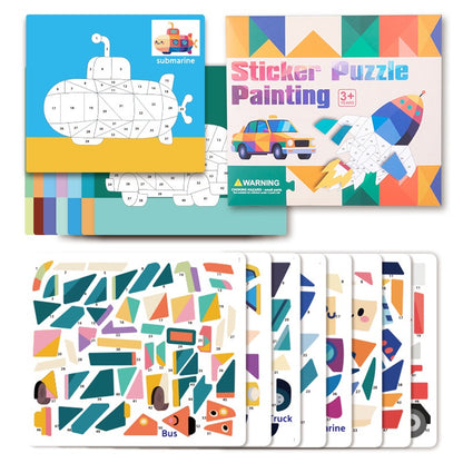 3D貼紙拼圖畫 3D Sticker Collage Puzzle