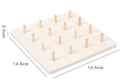 Montessori 百變套柱玩具 Versatile Pegboard Set