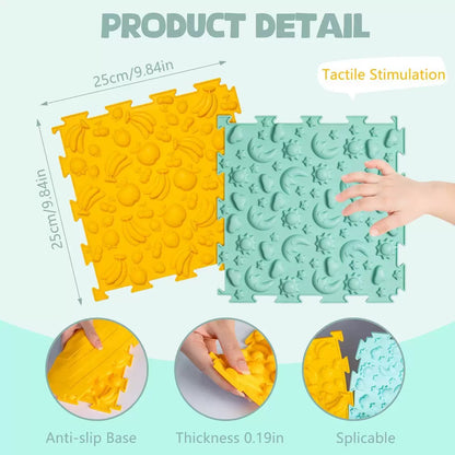 兒童觸覺感官學習拼圖墊套裝 Tactile Sensory Puzzle Play Mats