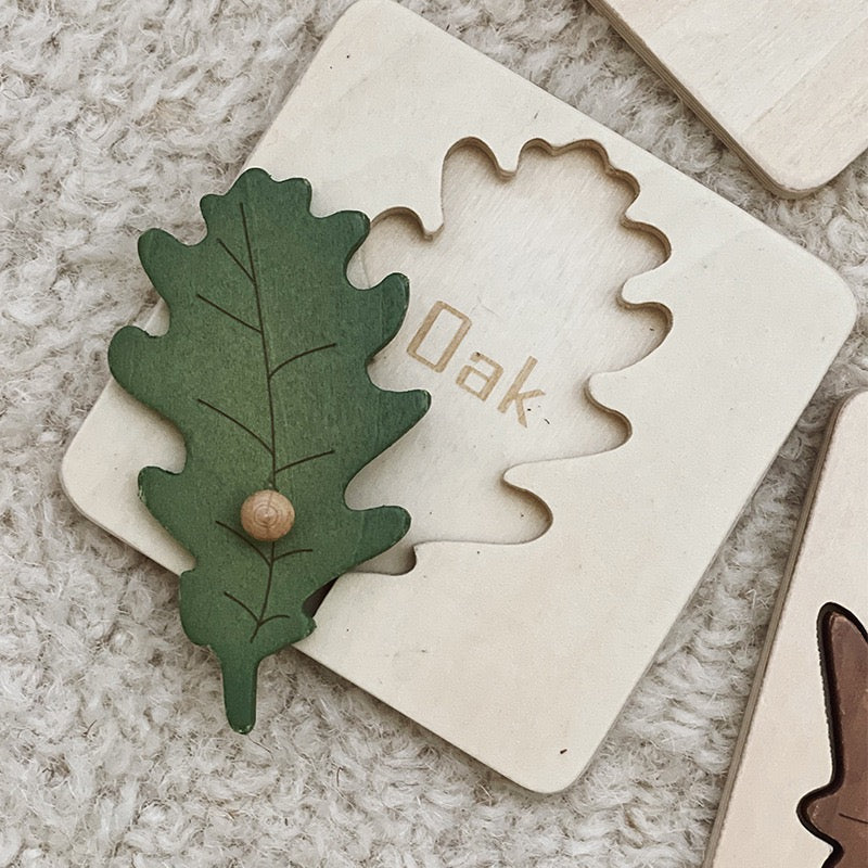 Montessori 葉子拼圖玩具套裝 Leaf Puzzle Toy Set