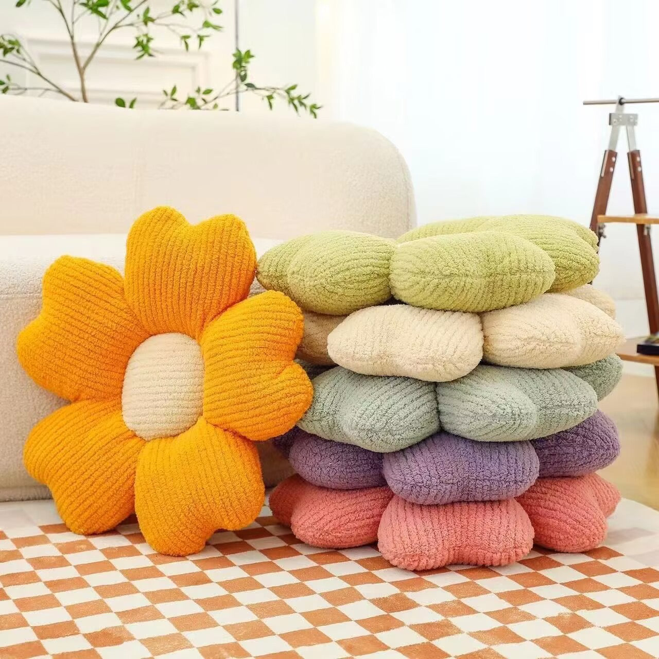 兒童抽條絨花朵感官坐墊 Kids Corduroy Petal Seat Pad & Calming Tatami Floor Pillow