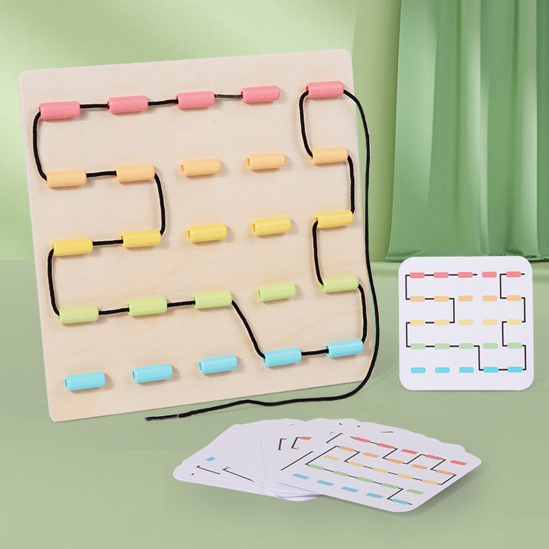 幼兒穿線拼圖板 Lacing Puzzle Board for Toddlers