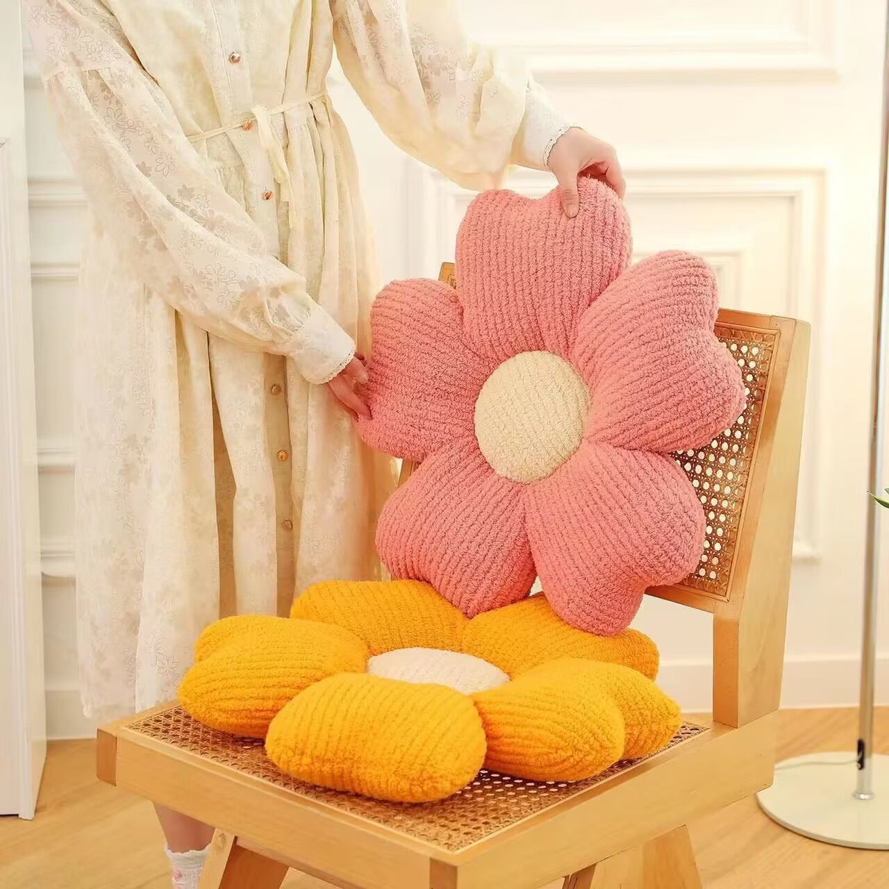兒童抽條絨花朵感官坐墊 Kids Corduroy Petal Seat Pad & Calming Tatami Floor Pillow