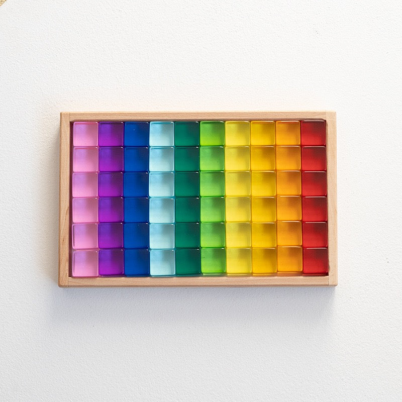 彩虹亞克力寶石積木 Rainbow Acrylic Gem Cubes Blocks