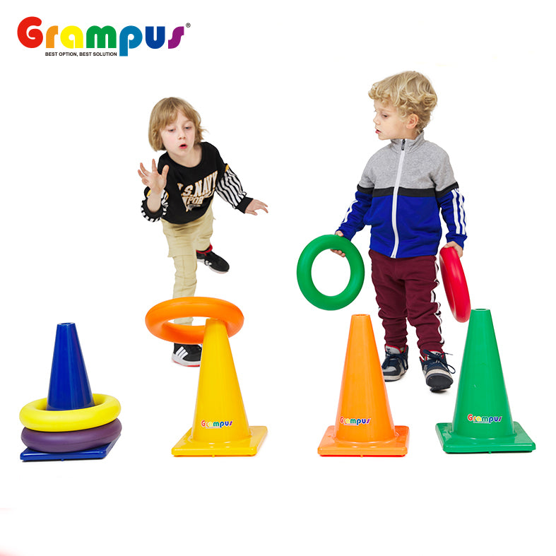 Grampus 彩虹遊戲圈 Rainbow Foam Play Rings (Set of 6)