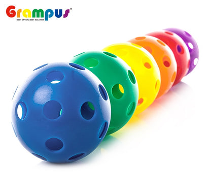 Grampus 軟式小號洞洞球（6 隻裝）7cm Small Plastic Wiffle Balls Set of 6