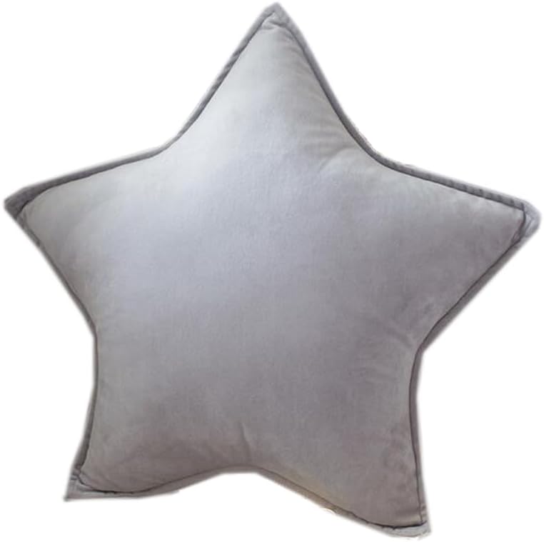 北歐風星星月亮絲絨抱枕 兒童房安撫枕／拍照道具 40cm Velvet Star & Moon Cushion