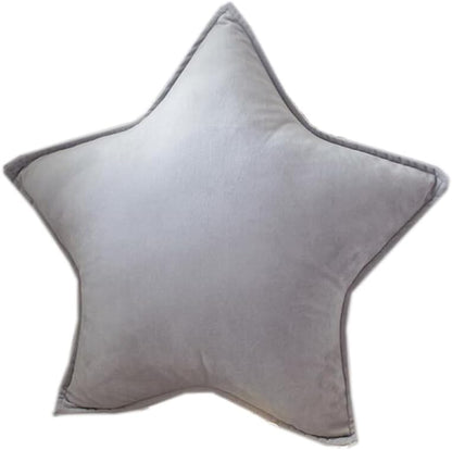 北歐風星星月亮絲絨抱枕 兒童房安撫枕／拍照道具 40cm Velvet Star & Moon Cushion