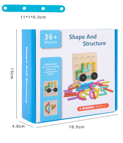 Montessori 百變套柱玩具 Versatile Pegboard Set
