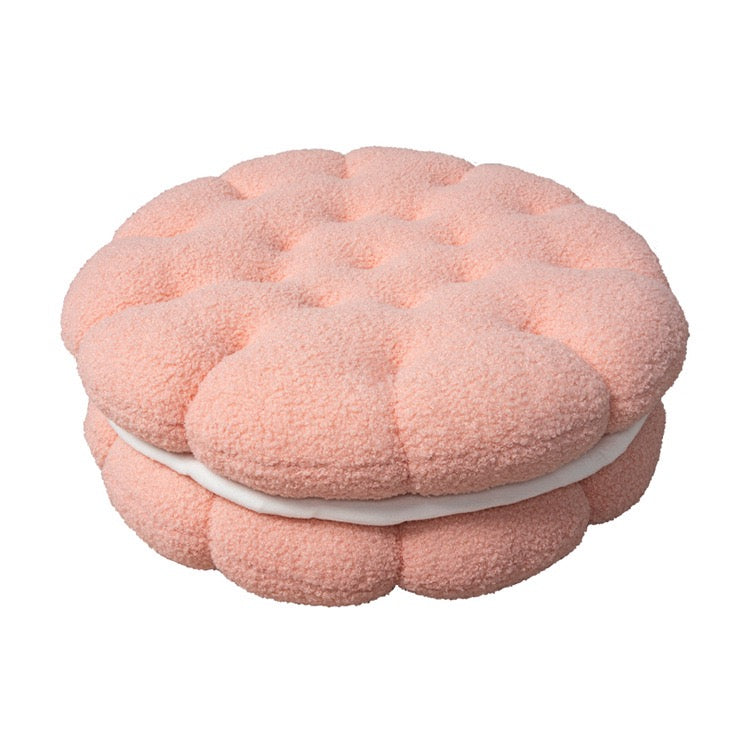 仿真餅乾羊羔絨抱枕 Style Cookie Plush Seat Cushion