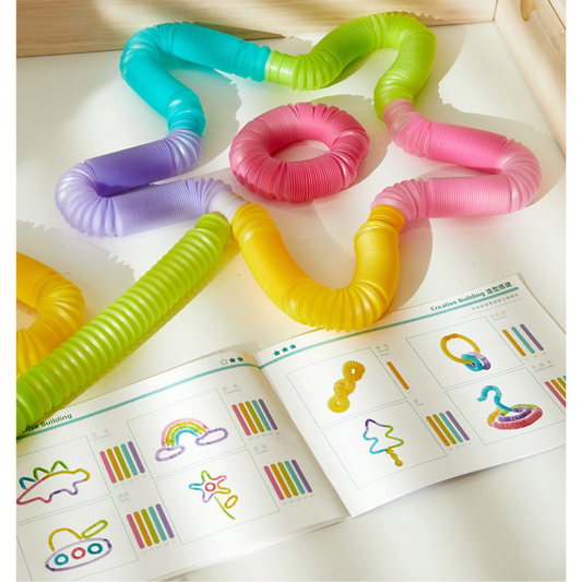 mideer 兒童DIY拼接伸縮軟管 DIY Stretch Tube Toy