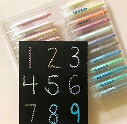 Wonder Stix 無塵粉彩蠟筆 12色/ 24色 Dustless Chalk Crayons 12/ 24 Pastel