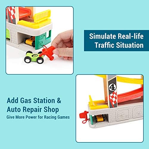 彩虹賽道玩具 TOP BRIGHT Wooden Car Ramp