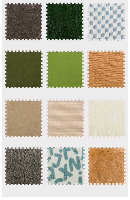 12片裝拼接組合感官爬行墊 (多種織物紋理) Sensory Puzzle Play Mat - Multi-Texture Crawling Pads