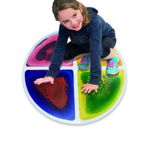 33cm扇形拼圖液體彩磚 一套4片 33cm Fan-shaped Puzzle Liquid Tiles Set of 4