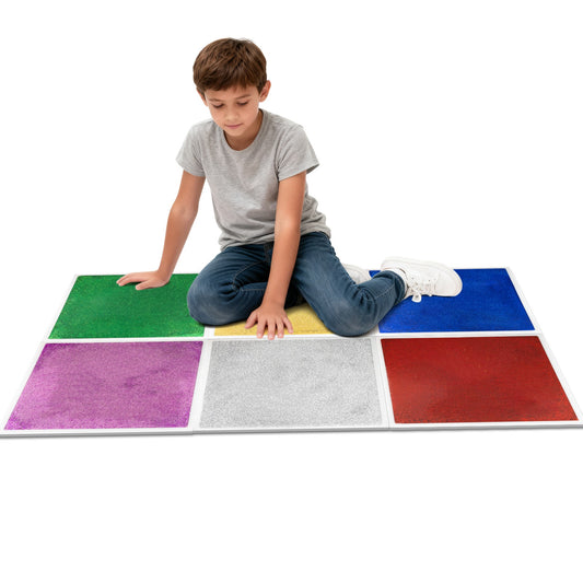 50CM金沙正方形流沙拼圖墊 6片裝 50CM Golden Quicksand Square PVC Puzzle Mat 6-pack