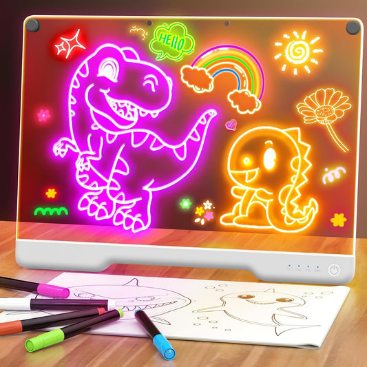 LED 觸控充電式七彩發光畫板 Touch Rechargeable Glow Drawing Board