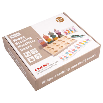 木質彩色穿珠堆疊玩具套裝 Wooden Color Sorting & Stacking Lacing Beads Toy