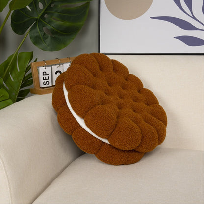 仿真餅乾羊羔絨抱枕 Style Cookie Plush Seat Cushion