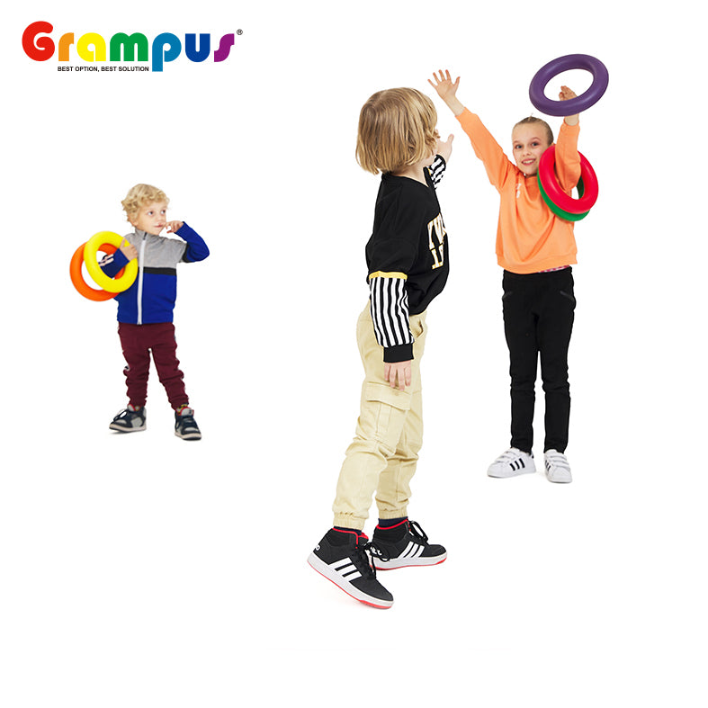 Grampus 彩虹遊戲圈 Rainbow Foam Play Rings (Set of 6)