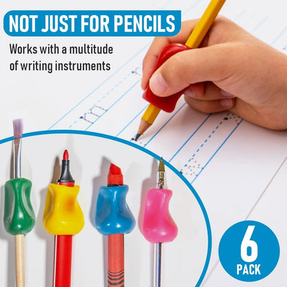 The Pencil Grip 經典握筆器 6入多色組 Original Grippers 6-Pack