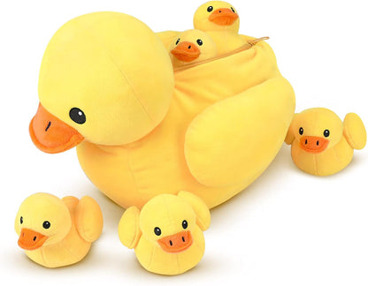 鴨媽媽與五隻小鴨 6入絨毛玩偶組 Five Little ducks 6-Pack Plush Set