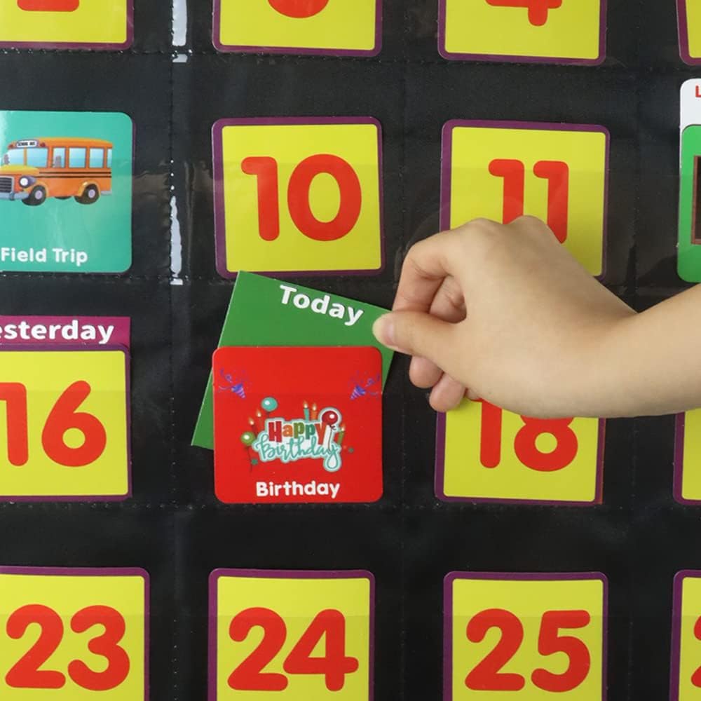 月曆天氣學習圖表 Monthly Calendar & Weather Pocket Chart