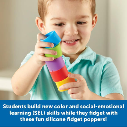 Learning Resources 彩虹情緒按壓球教室組 Rainbow Emotion Fidget Poppers