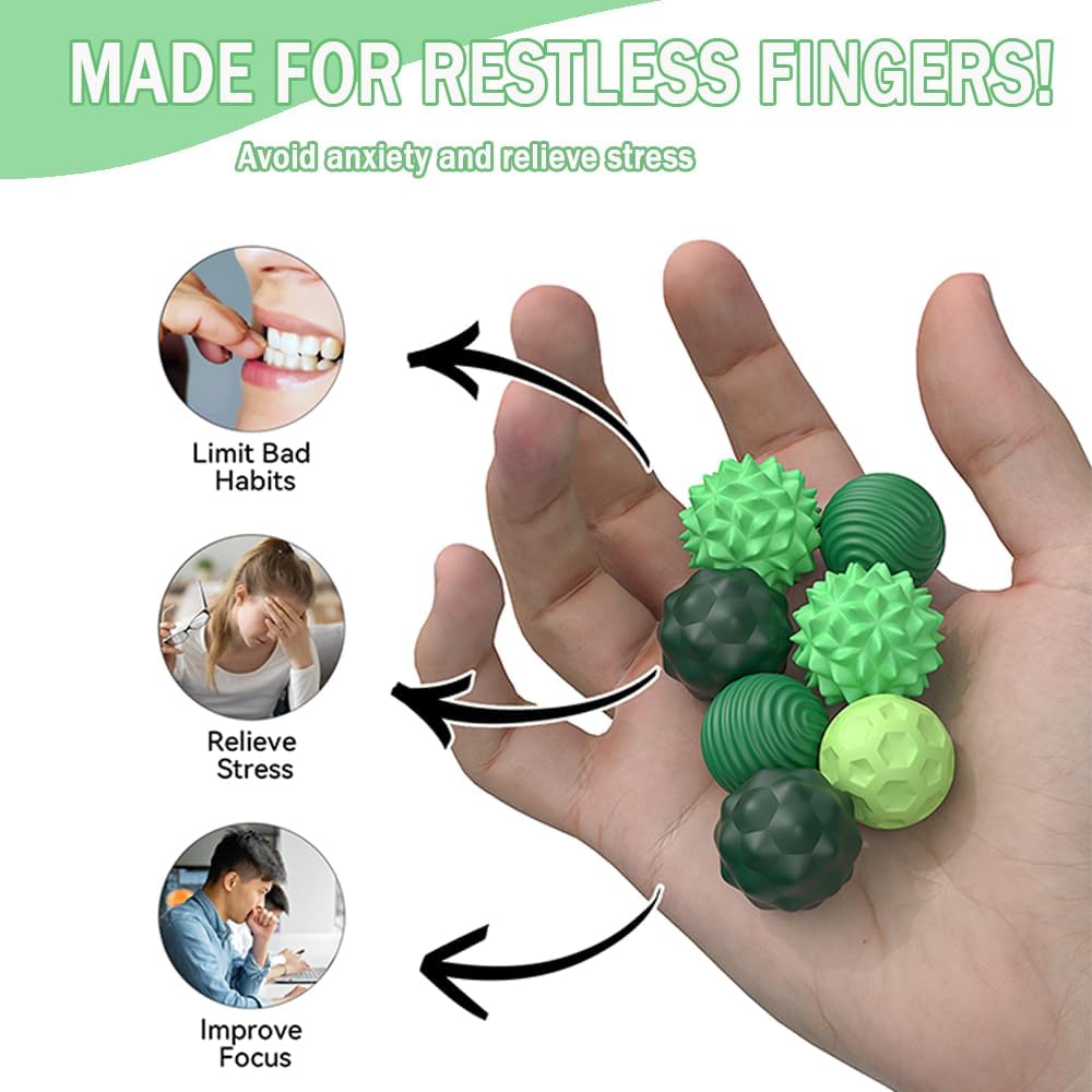 矽膠磁力感官解壓球套裝 Silicone Magnetic Sensory Fidget Balls Set