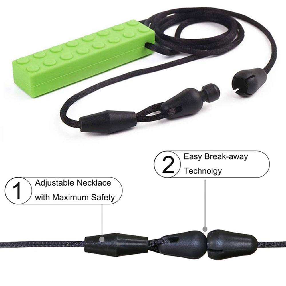 Seeway 感統咀嚼LEGO項鍊 5件組 Chew LEGO Necklaces – 5 Pack