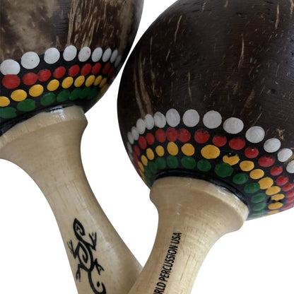 印尼手工椰殼沙鈴 Indonesian Coconut Maracas